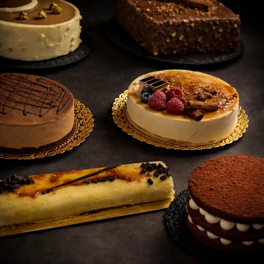 Tartas y porciones de pastelería