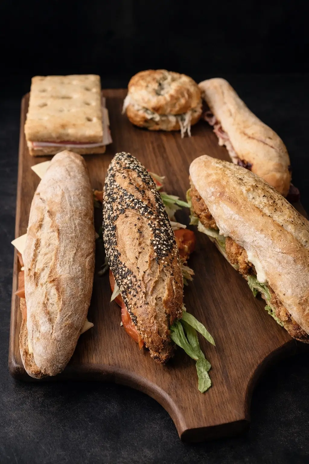 Bocatas, focaccias y opciones saladas